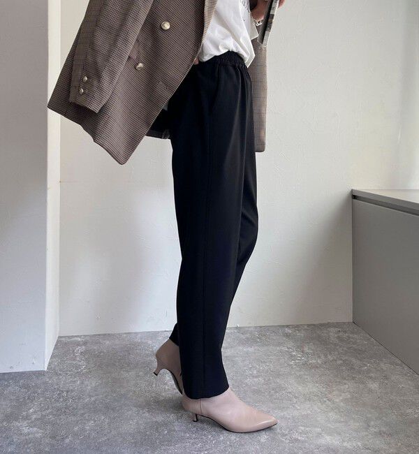 fredy emue「ウールライクスラブクロステーパードパンツ」|チノ|