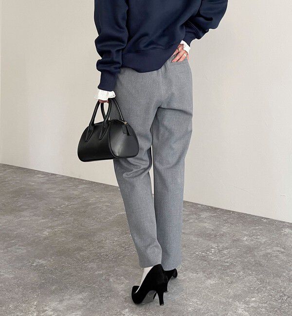 fredy emue「ウールライクスラブクロステーパードパンツ」|チノ|