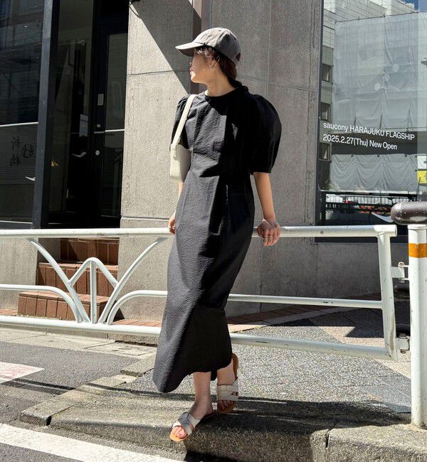 fredy emue「コットンリップルウエストシェイプワンピース」|ワンピース|