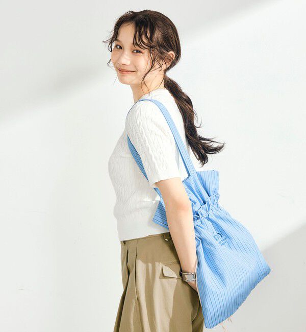 fredy emue「【WEB限定/大人気シリーズ】FR刺しゅうケーブル柄半袖プルオーバーニット」|ニット・セーター|