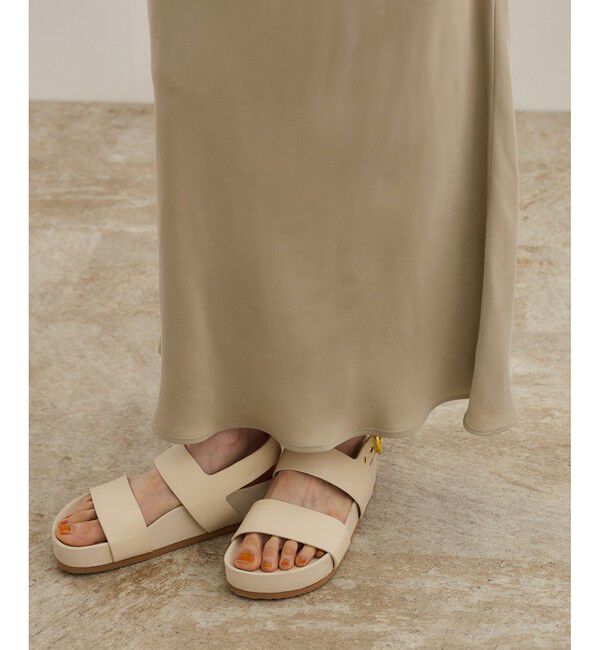 ROPE「【WEB・一部店舗限定】フィブリルサテンマーメイドスカート【セットアップ対応】/洗える」|スカート|