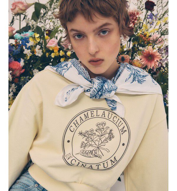 VIS「【DILIGENCE PARLOUR】VIS別注モデルフラワーロゴスウェット【セットアップ対応】」|スウェット・ジャージ|イエロー