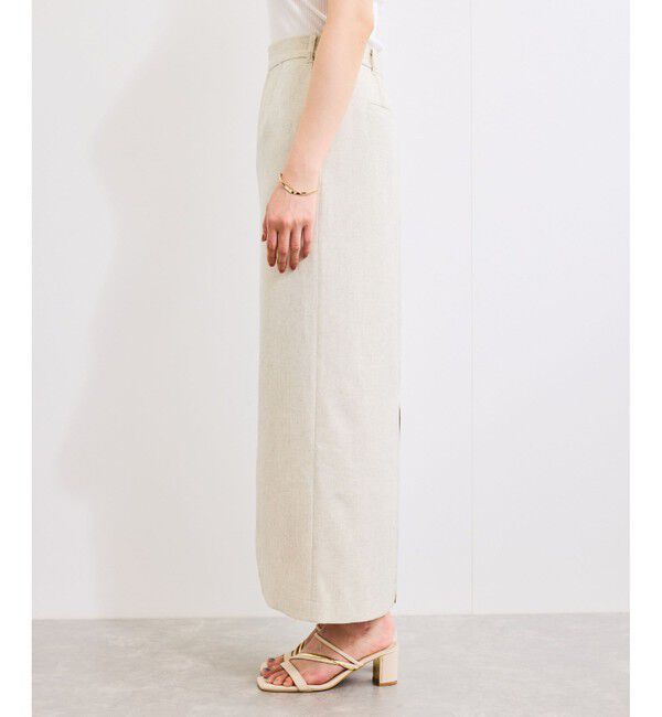 VIS「【セットアップ対応】Iラインスリットスカート」|スカート|