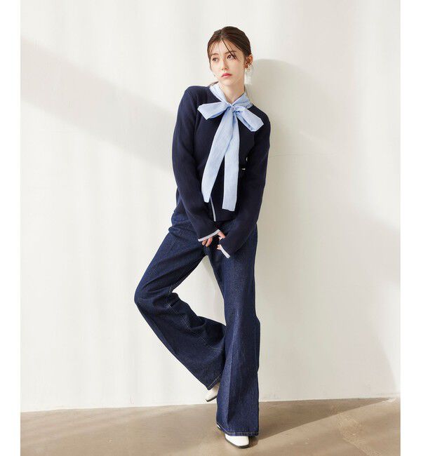 VIS「フレアシルエットデニムパンツ」|デニム|