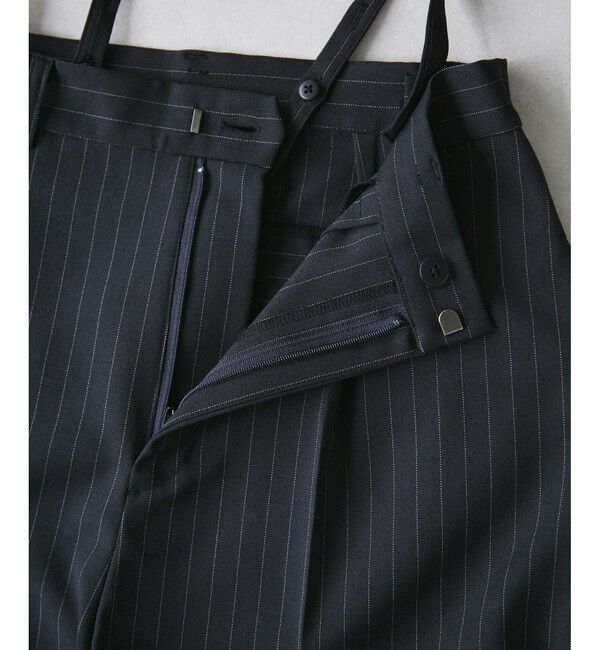 Rope&rsquo;Picnic「フレアシルエットサスペンダー付きパンツ」|チノ|