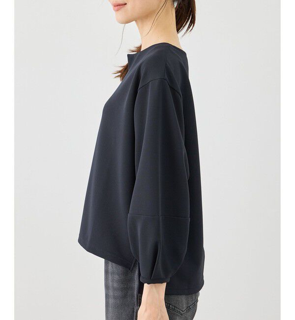 Rope&rsquo;Picnic「ランタンスリーブリップルカットトップス」|Tシャツ・カットソー|