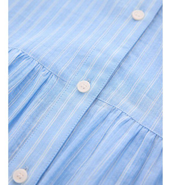 Rope&rsquo;Picnic「お着軽シャツシリーズ フリルカラーシアーペプラムブラウス/接触冷感・通気性」|シャツ・ブラウス|