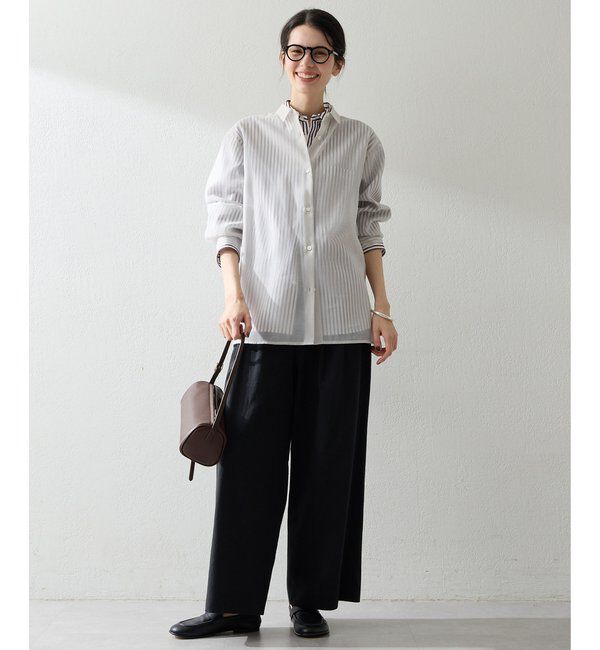 THE PAUSE「【THE PAUSE】シアーオーガンジーシャツ」|シャツ・ブラウス|