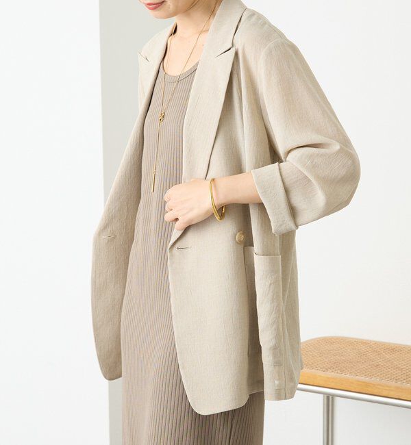  「予約【新色追加/ウォッシャブル】シアースラブオーバージャケット」|テーラードジャケット|