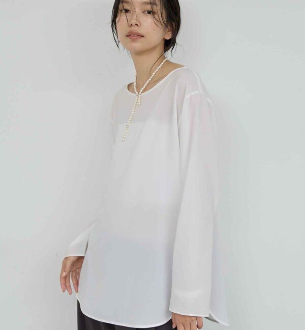  「ラウンドブラウスTee」|シャツ・ブラウス|