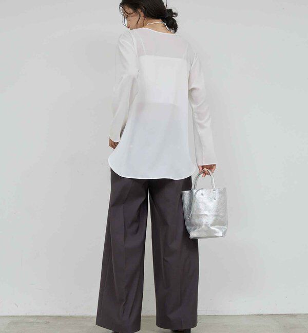  「ラウンドブラウスTee」|シャツ・ブラウス|