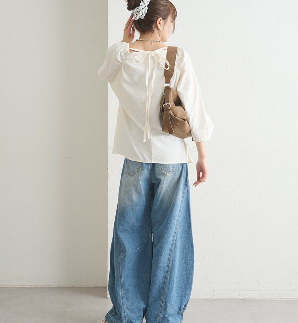  「チョーカーリボンパフブラウス」|シャツ・ブラウス|
