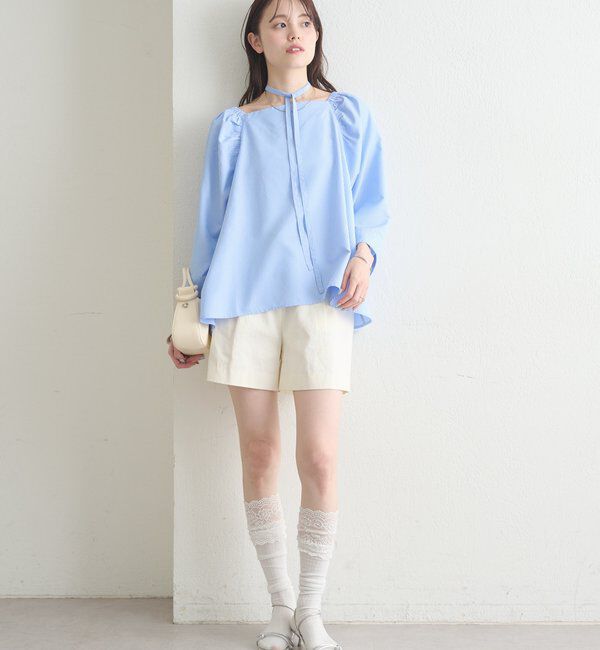  「チョーカーリボンパフブラウス」|シャツ・ブラウス|
