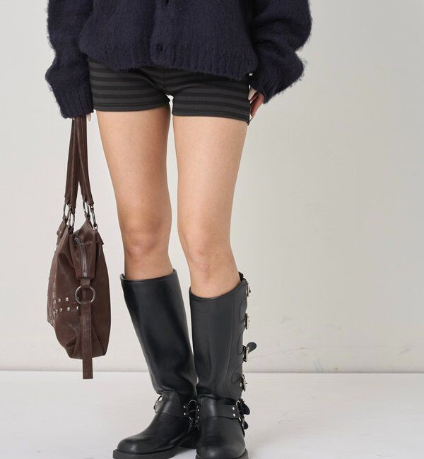  「【SLOPPY/スロッピー】リブショートパンツ」|チノ|