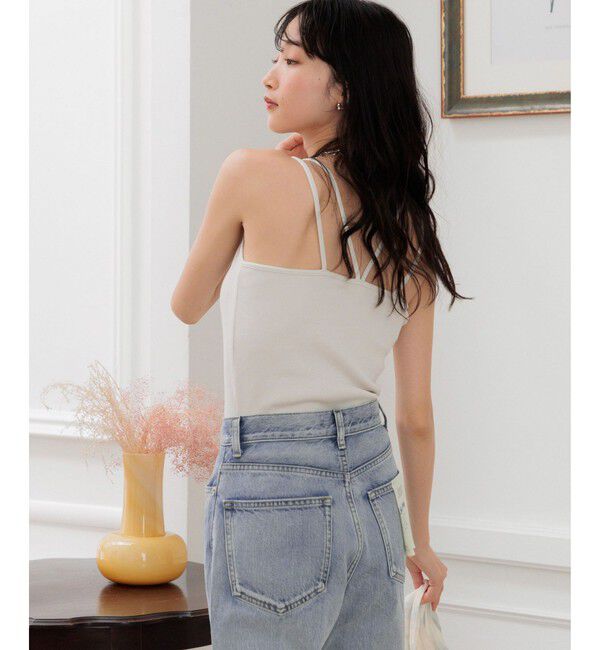 LOWRYS FARM「スタイルUPクロスカップキャミ」|Tシャツ・カットソー|