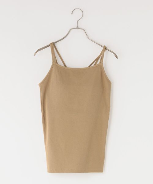 LOWRYS FARM「スタイルUPクロスカップキャミ」|Tシャツ・カットソー|BRN4