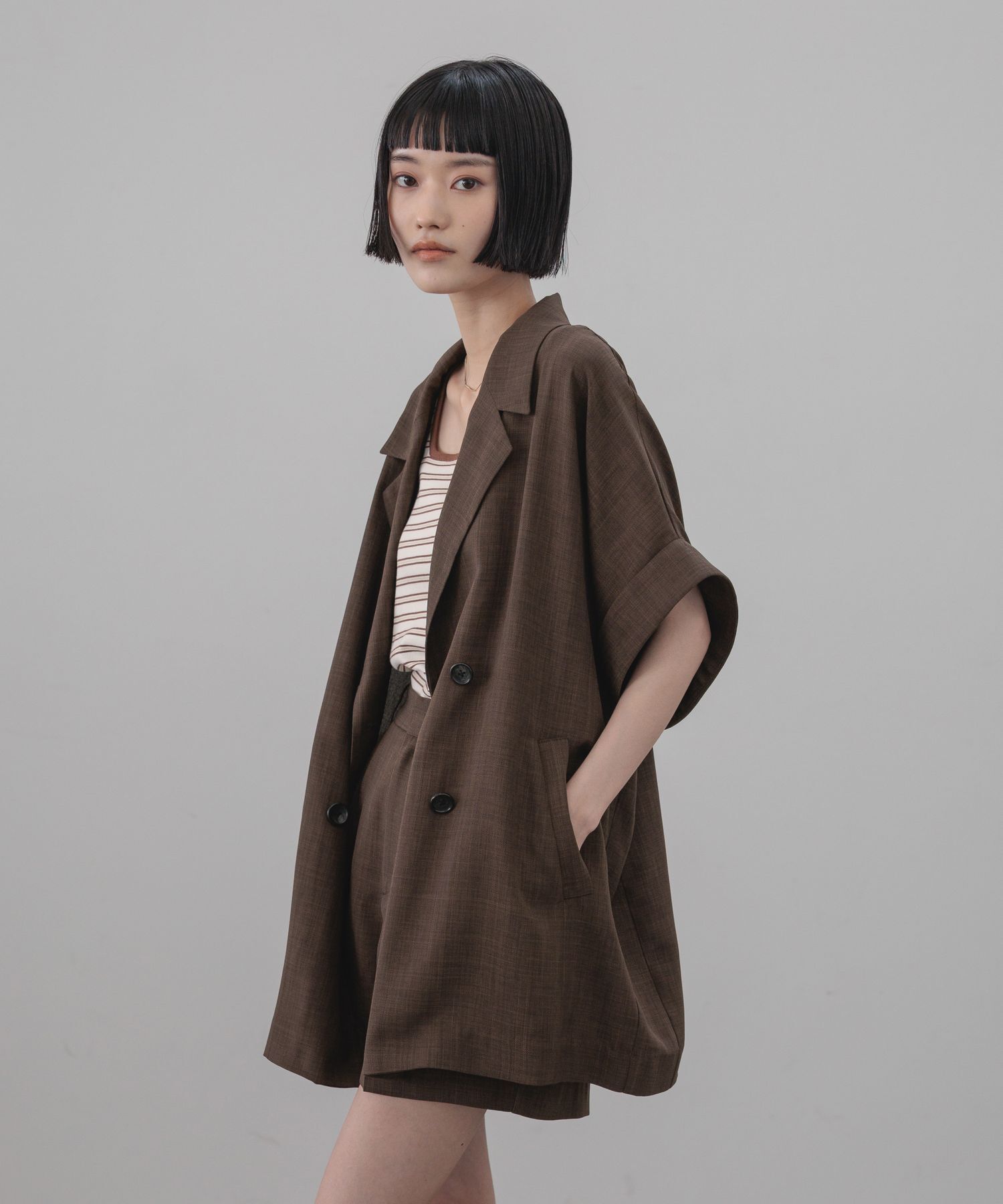 LOWRYS FARM「バスケットダブルジャケット」|その他|BRN8