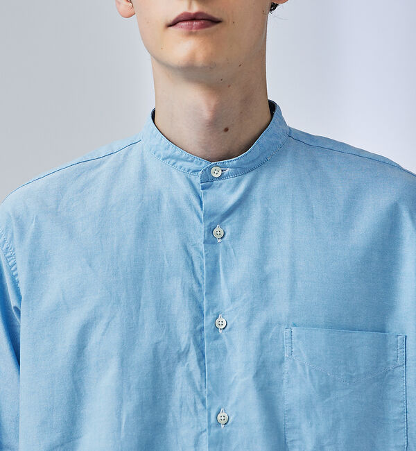 ABAHOUSE「【別注】Individualized shirts / オックス バンドカラーシ」|シャツ・ブラウス|