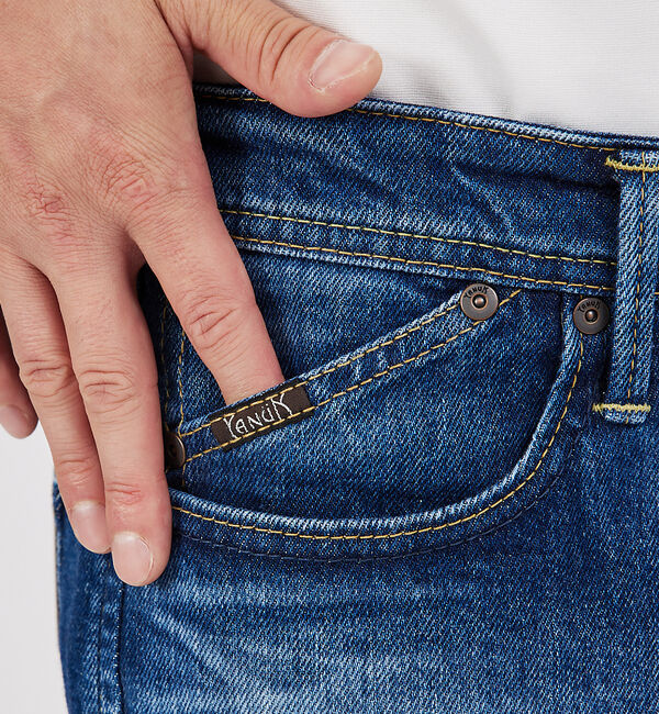 ABAHOUSE「【YANUK】PHILIP2 / スリムフィット テーパード デニム」|デニム|