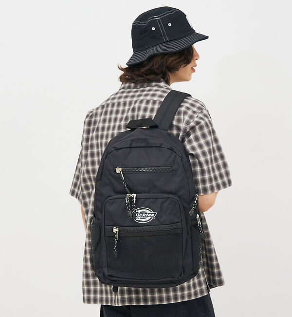 ABAHOUSE「【DICKIES/ディッキーズ】SQUARE POCKET BACK PACK」|リュック|ブラック