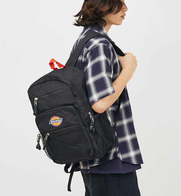 ABAHOUSE「【DICKIES/ディッキーズ】SQUARE POCKET BACK PACK」|リュック|レッド