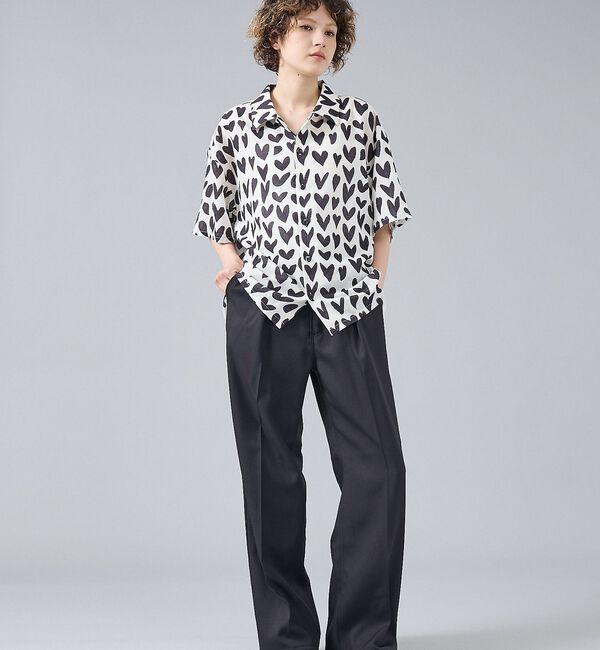 ABAHOUSE「【Revo. / レヴォ】TH-4082 ハートペイント ドットパターン ボック」|シャツ・ブラウス|