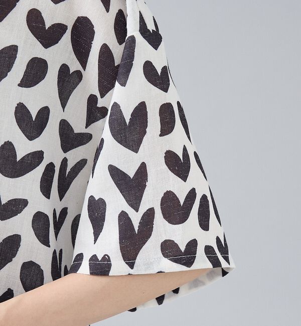 ABAHOUSE「【Revo. / レヴォ】TH-4082 ハートペイント ドットパターン ボック」|シャツ・ブラウス|