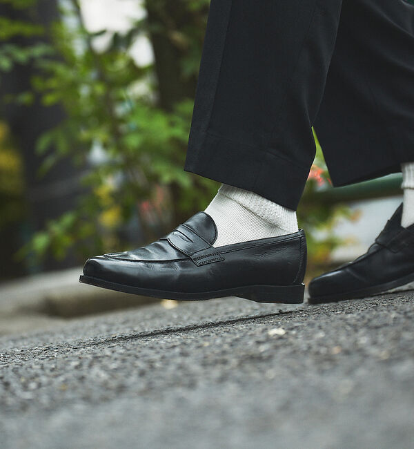 alfredoBANNISTER「【定番人気】コインローファー / ベジタブルタンニンレザー使用」|ローファー|ブラック