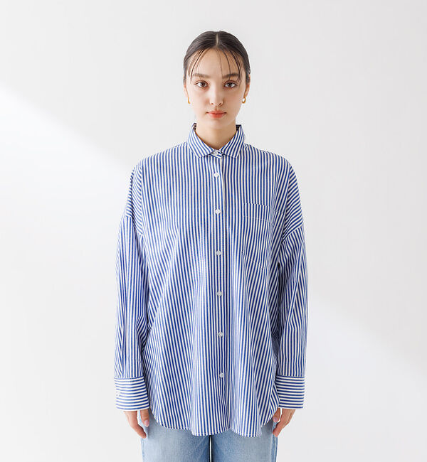 Rouge vif「コットンブロードタックフォルムシャツ」|シャツ・ブラウス|