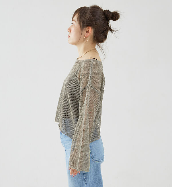 Rouge vif「麻混ペーパーヤーンプルオーバー」|ニット・セーター|