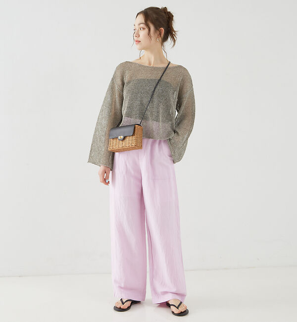 Rouge vif「麻混ペーパーヤーンプルオーバー」|ニット・セーター|