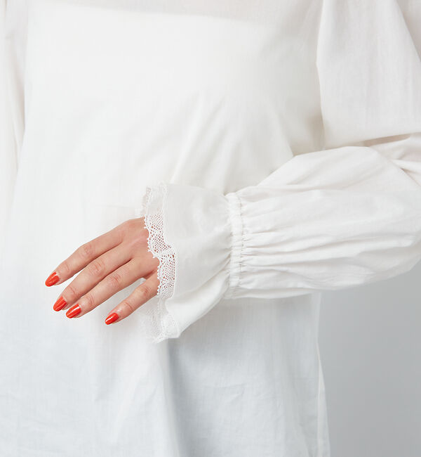 Rouge vif「レースハイネックブラウス」|シャツ・ブラウス|