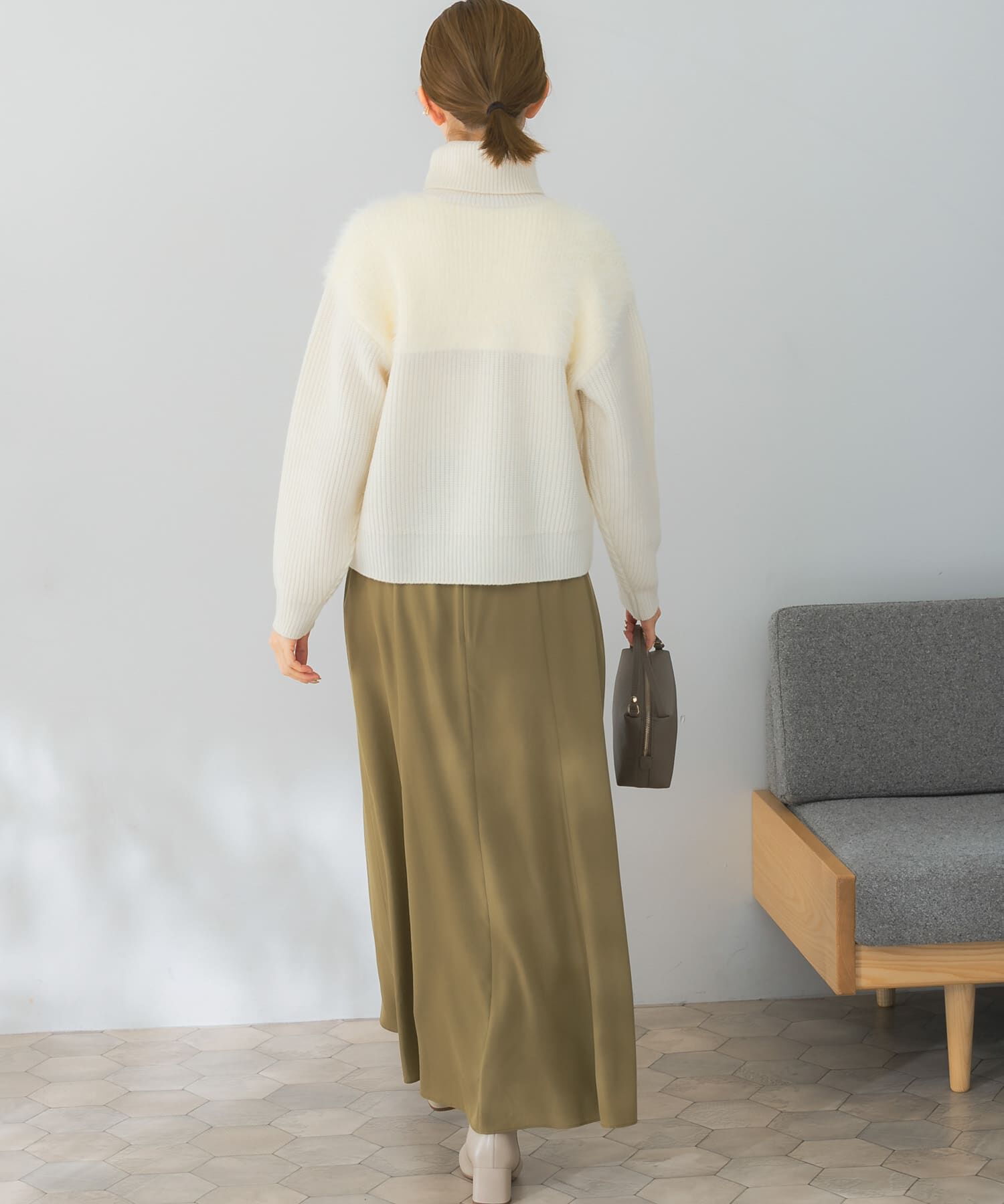 URBAN RESEARCH ROSSO「エアリーヤーンドッキングニットプルオーバー」|ニット・セーター|