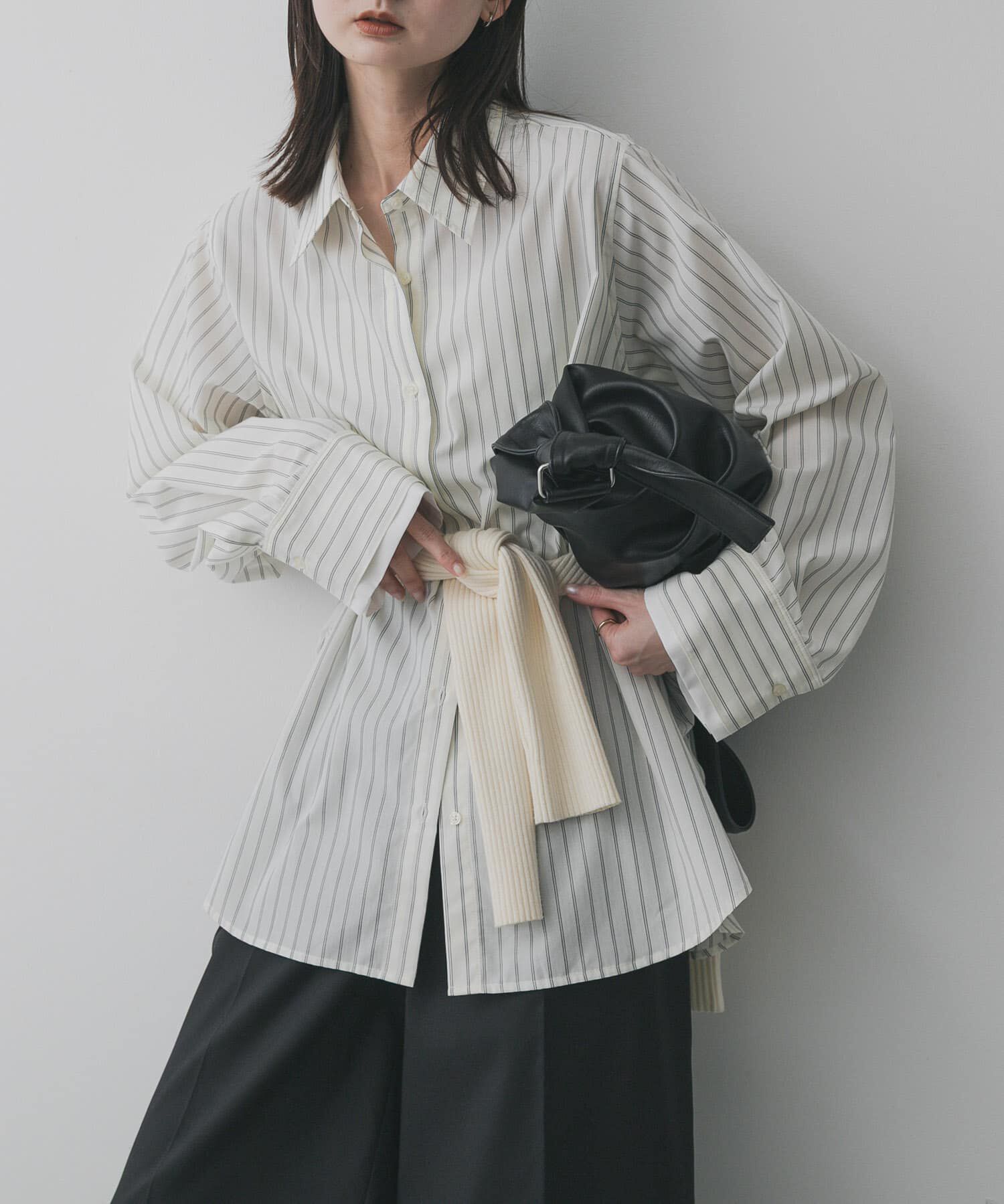 SENSE OF PLACE by URBAN RESEARCH「『イージーケア』レイヤードカフスルーズシャツ」|シャツ・ブラウス|ホワイト系その他