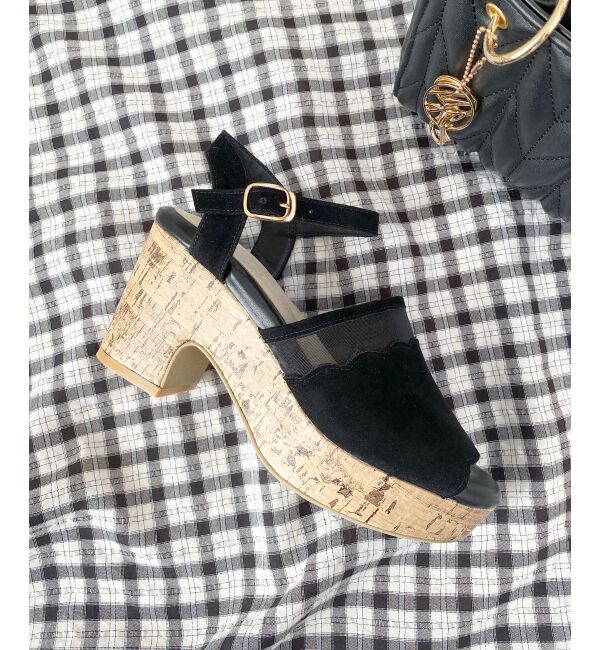  「スカラップシアーサンダル」|サンダル|