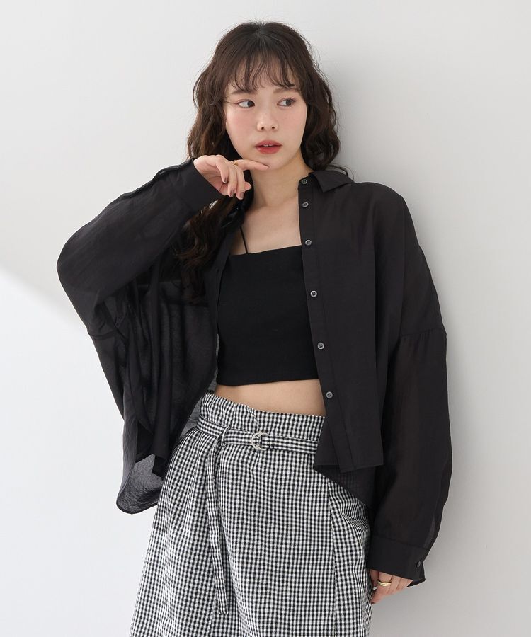 earth music&ecology「アシメショルダーショートキャミソール」|インナー|