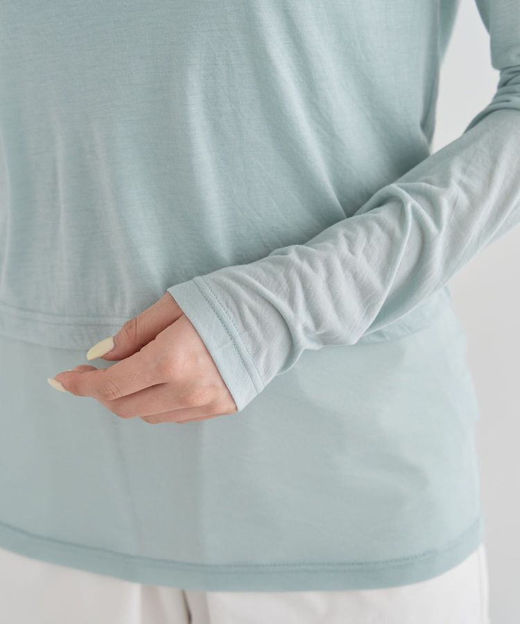 Green Parks「・Petit Fleur レイヤードシアープルオーバー」|Tシャツ・カットソー|