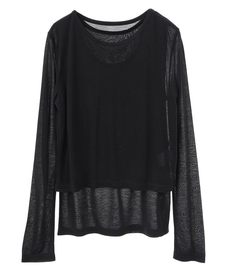 Green Parks「・Petit Fleur レイヤードシアープルオーバー」|Tシャツ・カットソー|