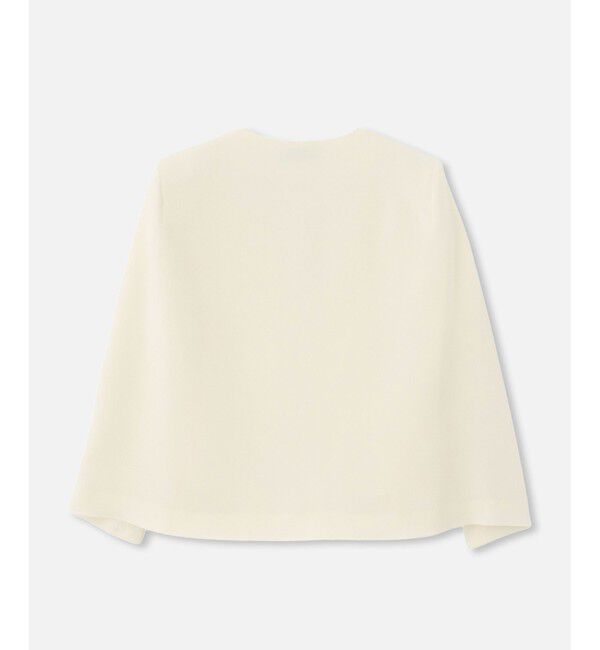 LOULOU WILLOUGHBY「【LOULOU WILLOUGHBY】◇ リトルブラックケープジャケット」|ノーカラージャケット|