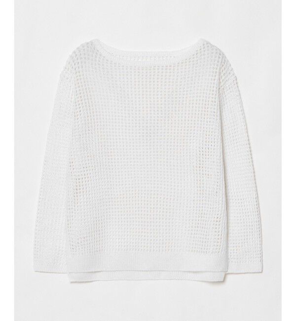 allureville「リネンコードメッシュプルオーバー」|ニット・セーター|