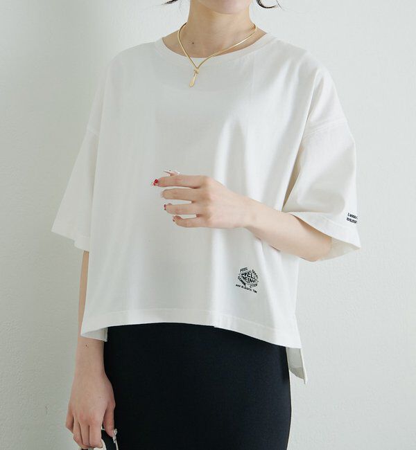  「【F&B】オーガニックコットン混ロゴTシャツ」|プルオーバー|