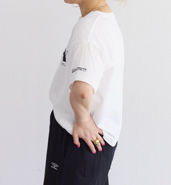  「【F&B】オーガニックコットンガーゼTシャツ」|プルオーバー|