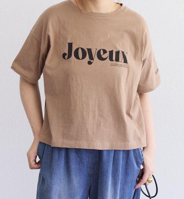  「【F&B】オーガニックコットンガーゼTシャツ」|プルオーバー|ベージュ