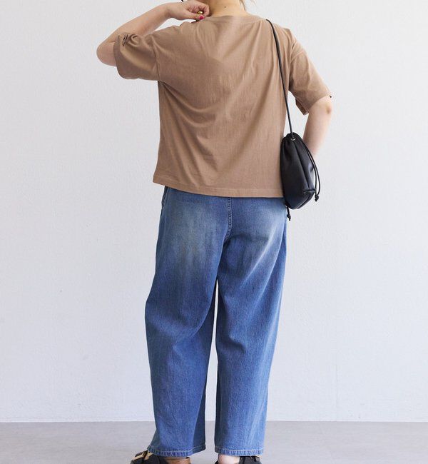  「【F&B】オーガニックコットンガーゼTシャツ」|プルオーバー|