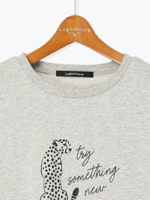 Lugnoncure「【接触冷感】動物モチーフプリントTシャツ」|Tシャツ・カットソー|