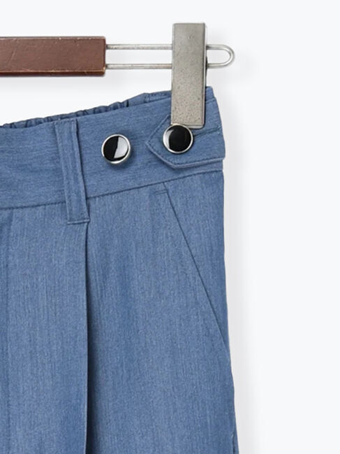 Te chichi「デニムライクシルキータッチワイドパンツ」|その他|