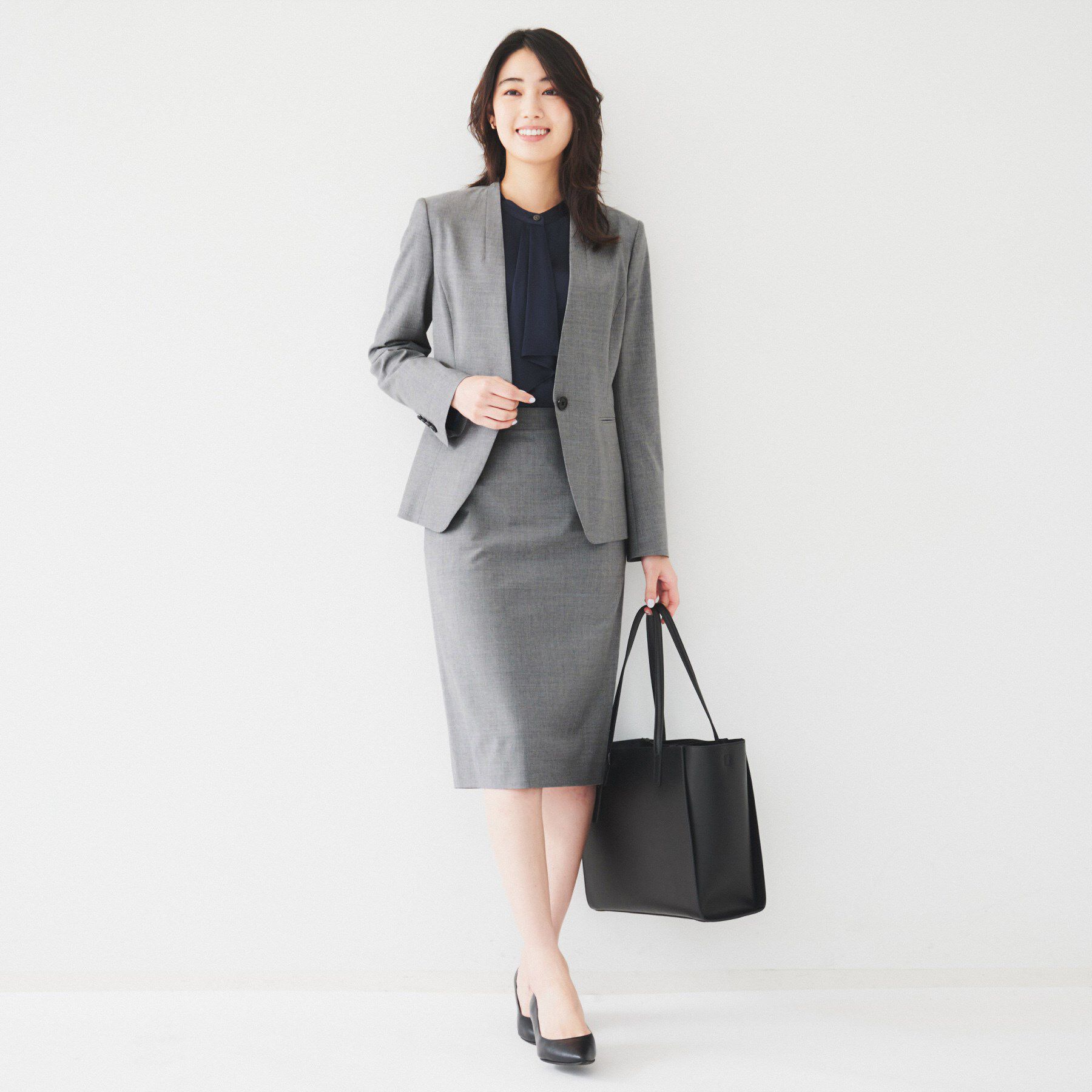 UNTITLED「【通勤スーツ】ウーステッド タイトスカート」|スカート|