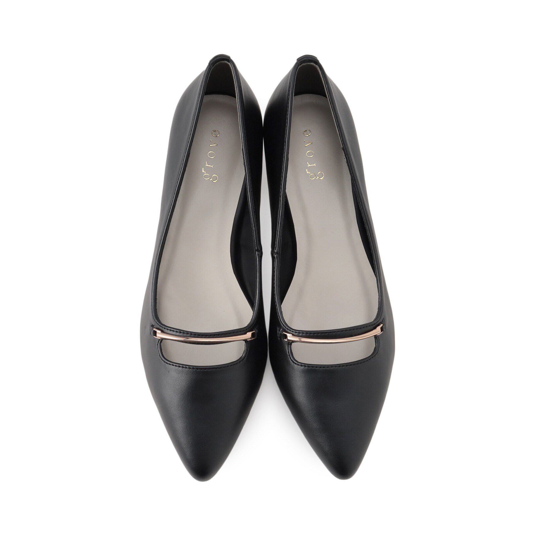 grove「メタルパーツスリットデザインパンプス【入卒対応可】」|パンプス|