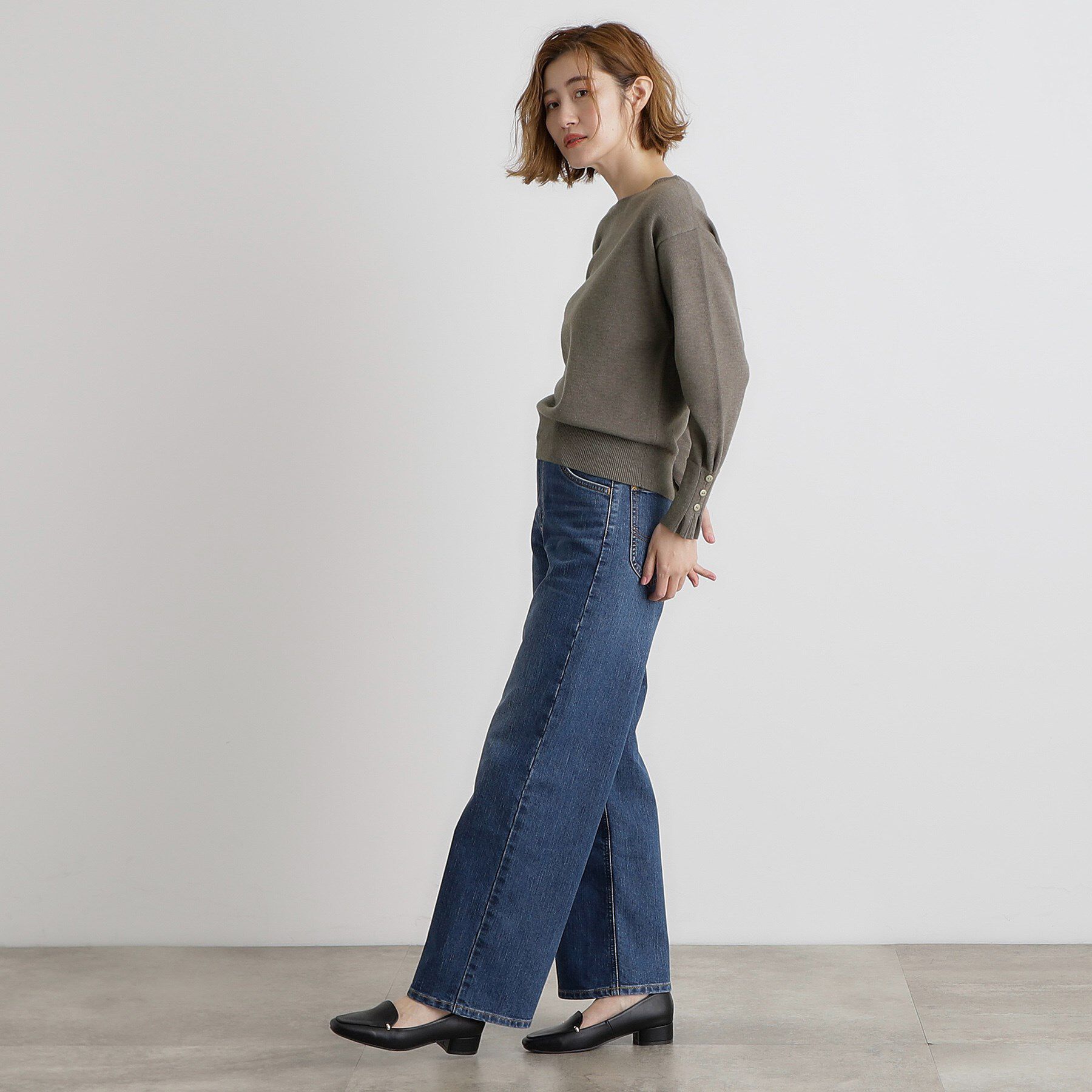 grove「タックスリーブニット」|ニット・セーター|