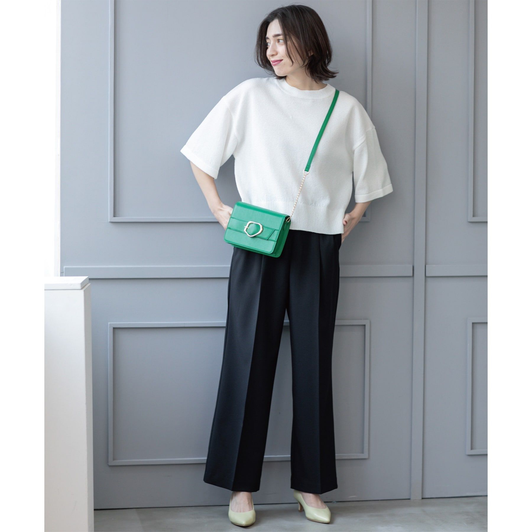 OPAQUE.CLIP「《SS-LLsize》美脚ストレッチイージーワイドパンツ【洗濯機洗い可/防シワ】」|その他|